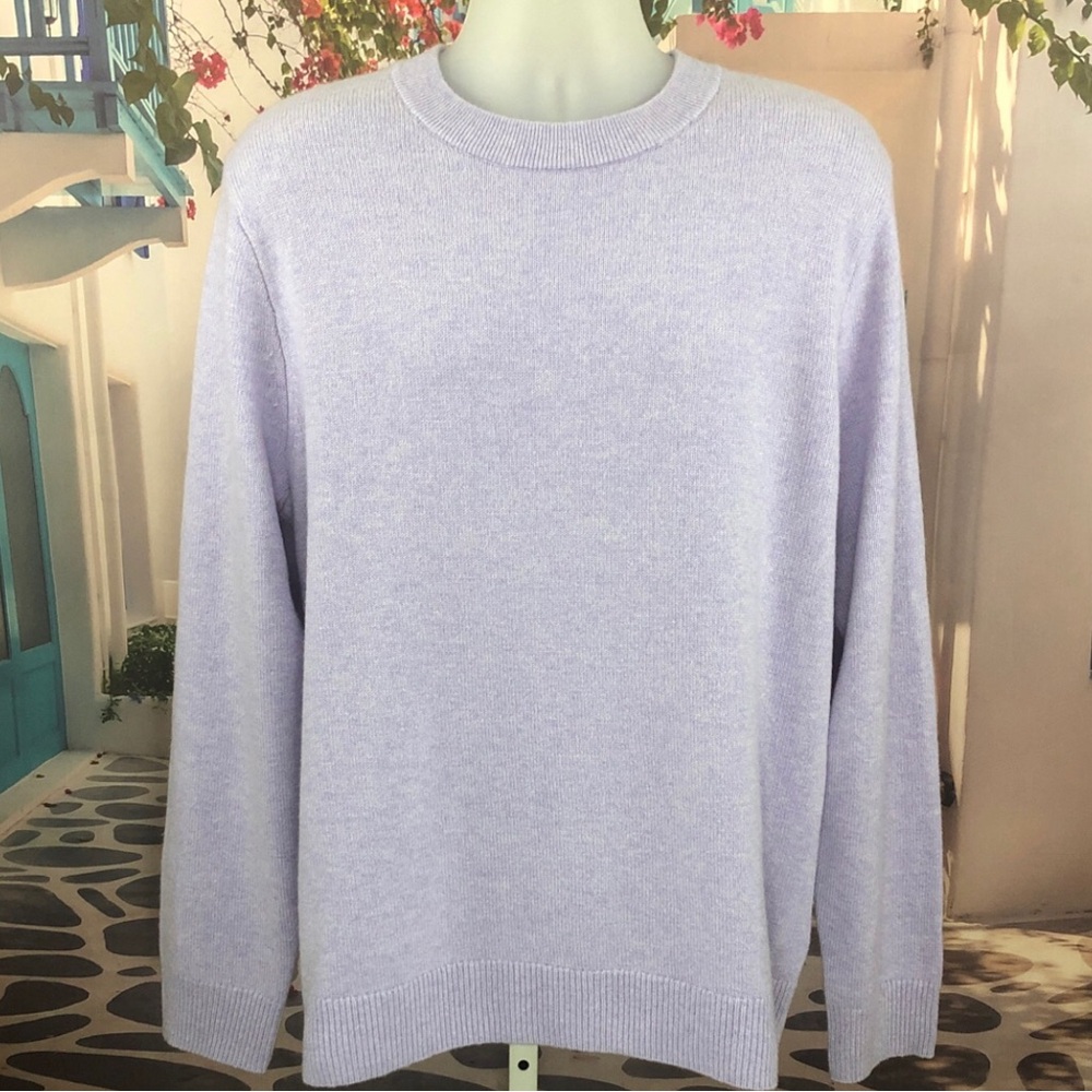 NWT J. Crew 100% Cashmere Lavender Purple Crewneck Sweater